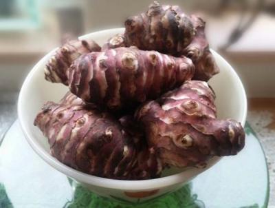 紫菊芋(土付き) 2kg (北海道 HJYさくら農場 食彩北海道) 産地直送