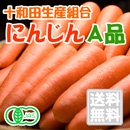 有機JAS・自然農法栽培◆無農薬にんじん　10kg[A品](十和田生産組合)◆《産地直送・送料無料》