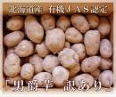 【北海道産】有機JAS認定◆無農薬栽培いも　男爵芋 Sサイズ 10kg(一心生産組合)◆《産地直送・送料無料》