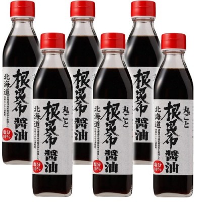 丸ごと昆布醤油　300ml×6本(北海道ケンソ)北海道昆布使用