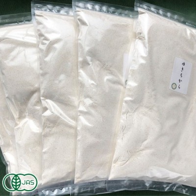 自然栽培小麦粉(強力粉)ゆきちから5kg 有機JAS (青森県 SKOS合同会社) 産地直送