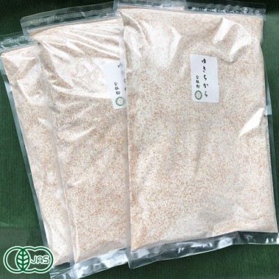 自然栽培小麦粉(強力粉)ゆきちから 全粒粉3kg 有機JAS (青森県 SKOS合同会社) 産地直送