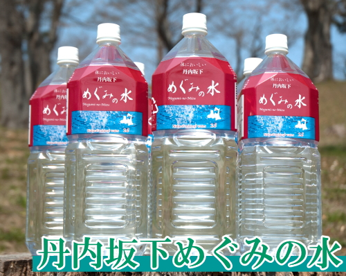  丹内坂下めぐみの水 2L×12本(青森県 株式会社めぐみ)天然名水100選ミネラルウォーター 産地直送