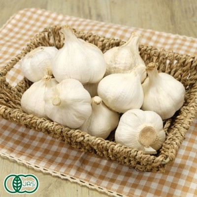 有機 乾燥にんにく(玉) A品M～Lサイズ 1kg 有機JAS (熊本県 那須自然農園) 産地直送