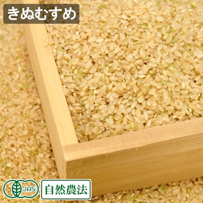 【令和7年度産・数量限定】 きぬむすめ 玄米 5kg 有機JAS・自然農法 (広島県 はやしなちゅらるふぁーむ) 産地直送