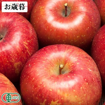 【お歳暮専用】有機サンふじ A品 3kg箱 有機JAS (青森県 北上農園) 産地直送