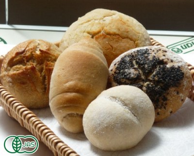 [クール冷凍][自然栽培]　お試し有機パンお気軽セット(5種5品)(青森県　SKOS合同会社)